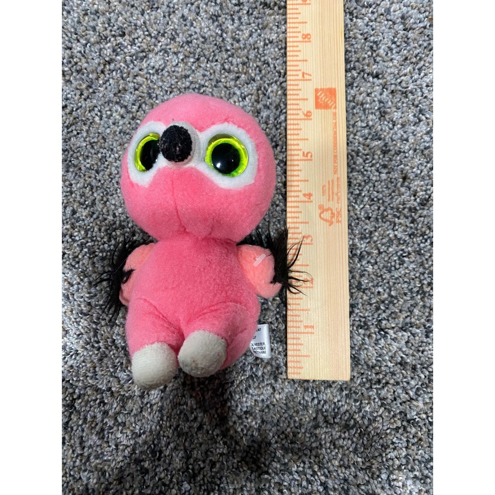 Aurora World YooHoo & Friends Pink Flamingo Plush Stuffed‎ Animal Green Eyes